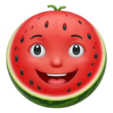 Cry Laughing watermelon sticker