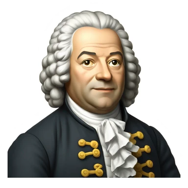 Johann Bach standing teaching chalkboard sticker