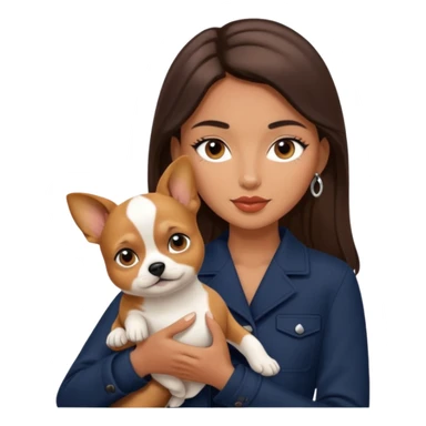 Dior model with pet sticker