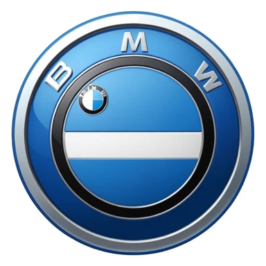Bmw real logo sticker