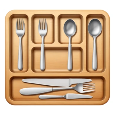 Cutlery tray sticker