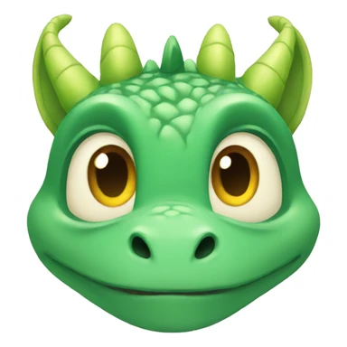 baby dragon face sticker