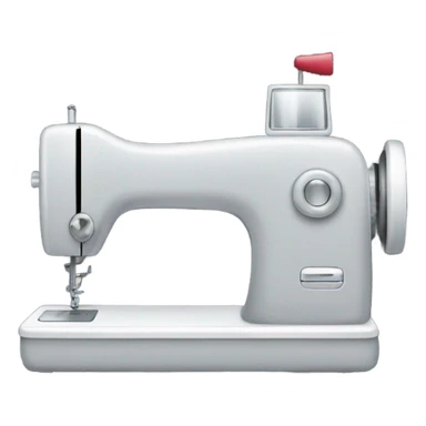 Grey modern sewing machine sticker