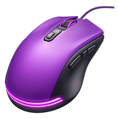 neon Purple gaming mouse sticker