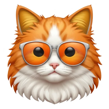 Cat wearing sunglasses and feeling  sticker