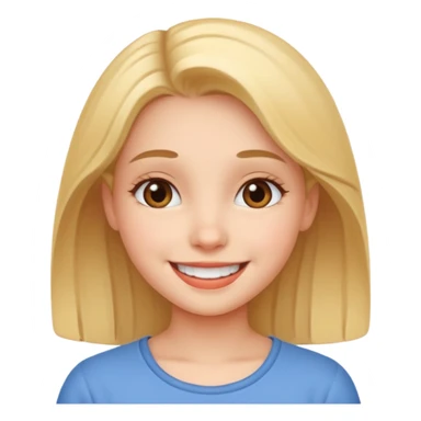 A cute girl emoji sticker