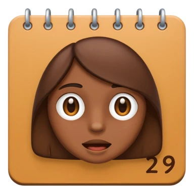 calendar emoji with umber 29 sticker