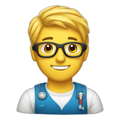 technicien avec fibre sticker