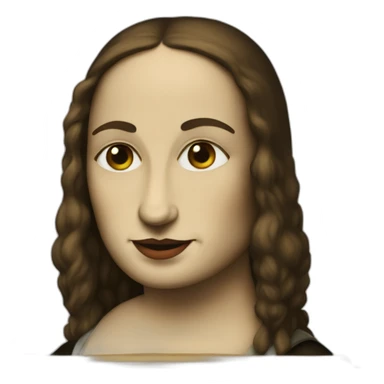 Grouchy Mona Lisa sticker