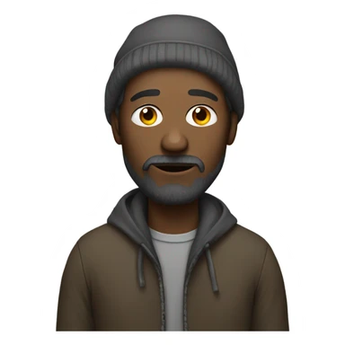 homeless man sticker