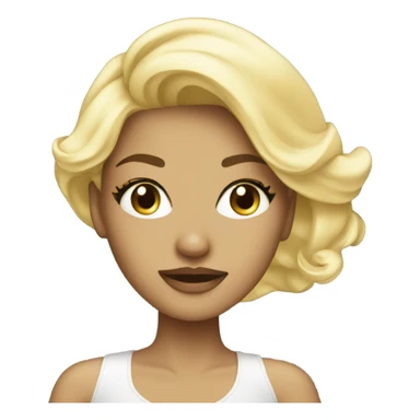 Glamour Blonde girl  sticker