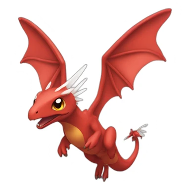 red Drangonair the pokemon with wings sticker