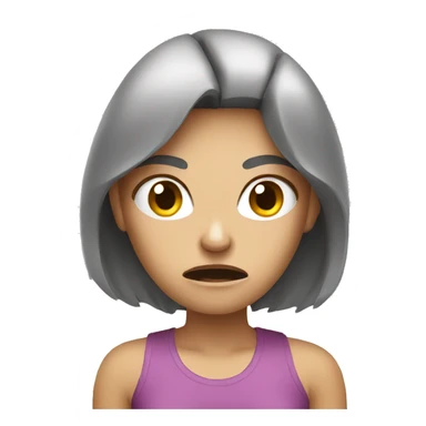 angry person with woman sticker