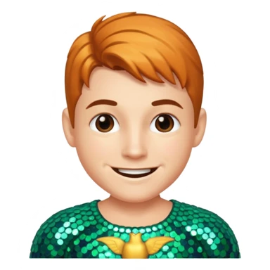 Robin with Sequin Outfit sticker