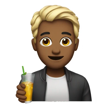 friends drinking coctels sticker