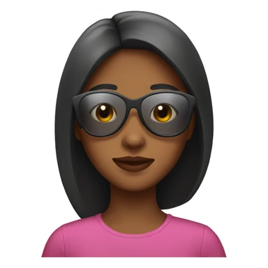 Girl whit sunglasses sticker