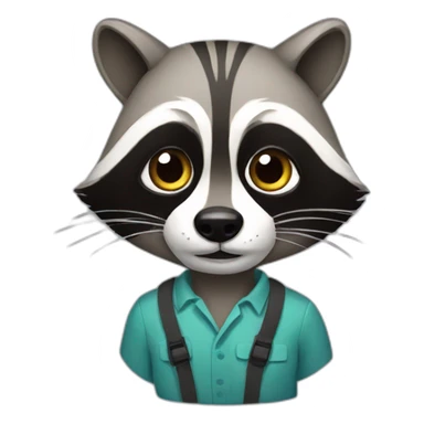 Raccoon Psychologist sticker