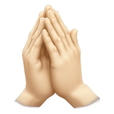 Unique looking praying hands sticker