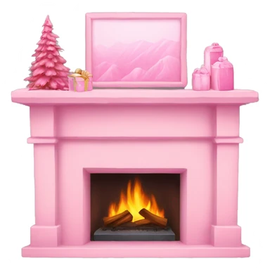 Winter Pink FirePlace sticker