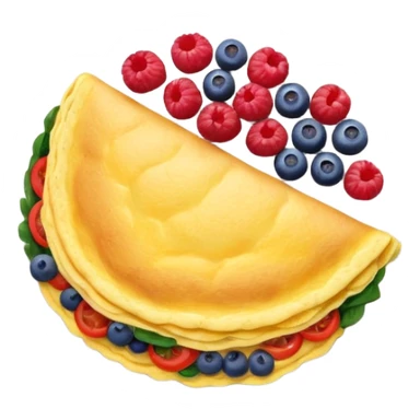 Omelet with vegetables + 1/2 cup berries sticker