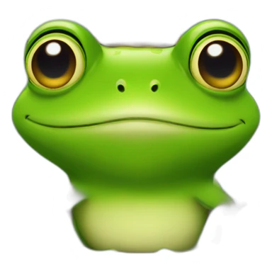 Queen frog  in forest sticker