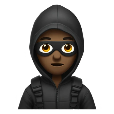 Robber wearing very obvious clothes sticker