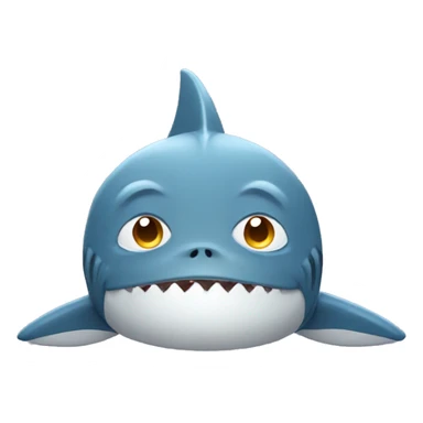 A sad shark wanting a tan sticker