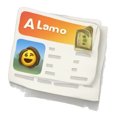 Loan application sticker