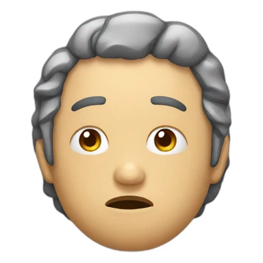 persona obesa triste sticker