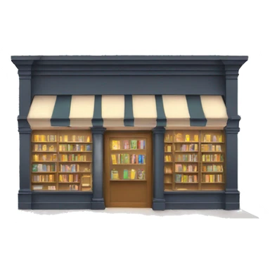 Bookstore with lights sticker