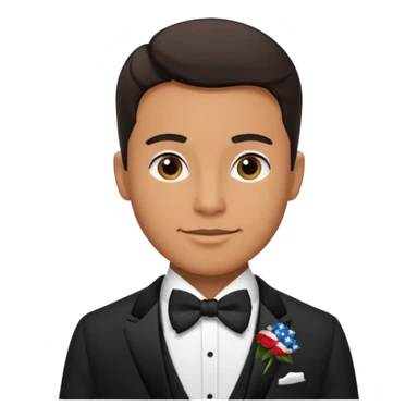 American groom, traditional, culture of american. sticker