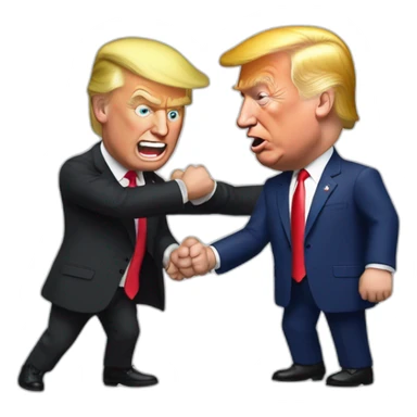 Donald trump punch macron sticker