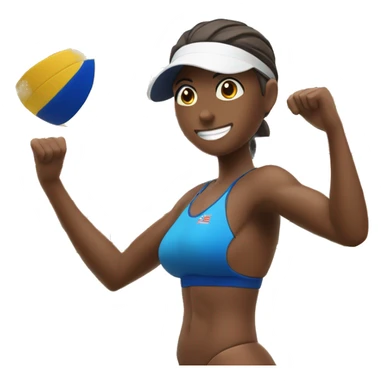 Beachvolleyball from the Brand Mikasa sticker