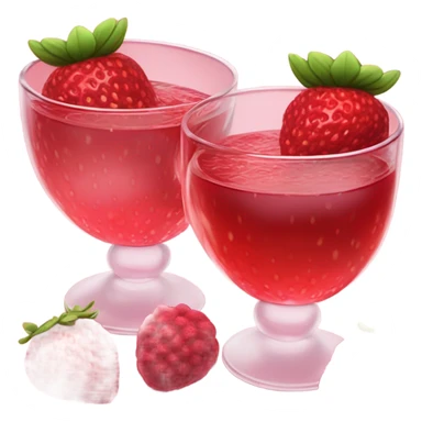 Strawberry and Raspberry romantic tea sticker