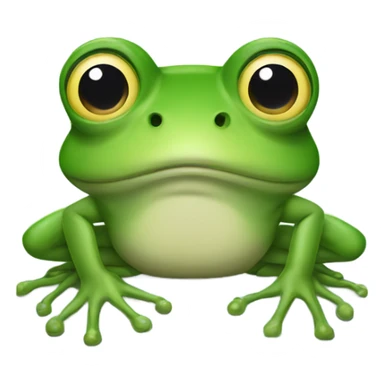Frog with long nails sticker