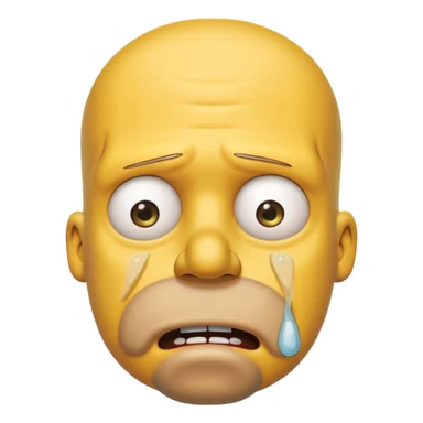 Homer Simpson qui pleure sticker