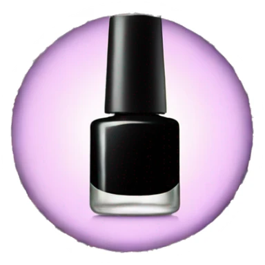 Black nail polish sticker