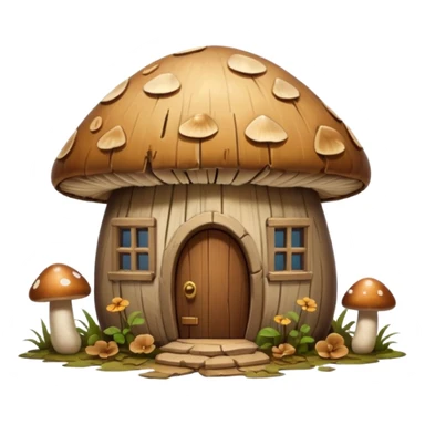 Mushroom house destroyed sticker