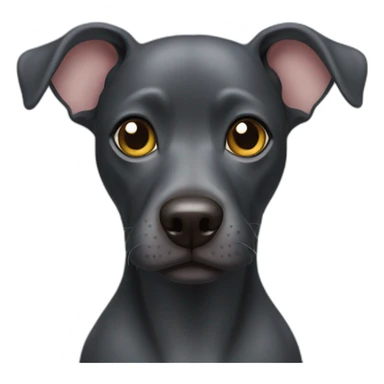 Black hairless water dog sticker