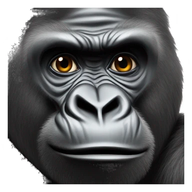 Gorilla in zoo sticker