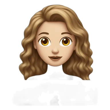 wavy brown-hair white girl with macbook sticker
