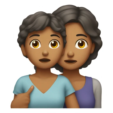 Abrazo, madre e hija sticker