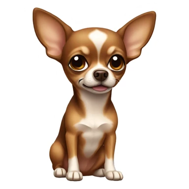 Brown and tan chihuahua sticker