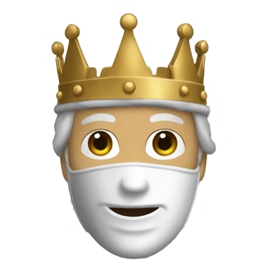 king baldwin IV in mask hand up sticker