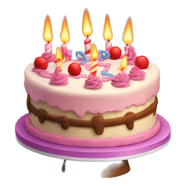 Happy birthday cake only sticker