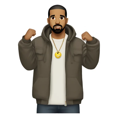 drake qui chante avec kanye west sticker