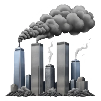 twin towers attack sticker