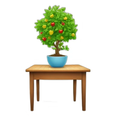 table with a graph that shows growth sticker