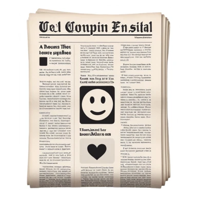 newspaper coulm sticker