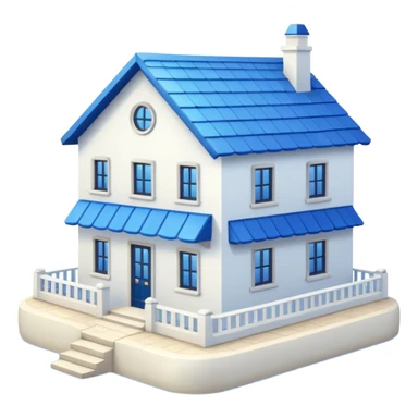 Красивый дом у моря sticker